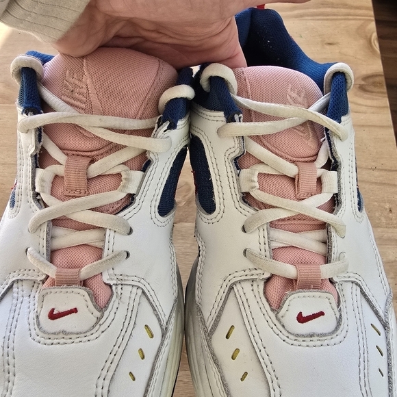 Nike M2K Tekno Yellow White Womens Blue Force Multicolor Sneakers AO3108-402 - Picture 3 of 8